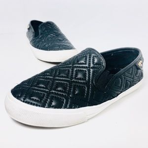 Tory Burch Black Slip On Sneakers Size 7